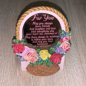 Vintage Endearing floral Handpainted picture birthday present holiday Mother’s